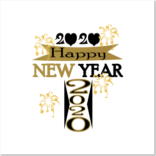 Happy New Year 2020 Posters and Art